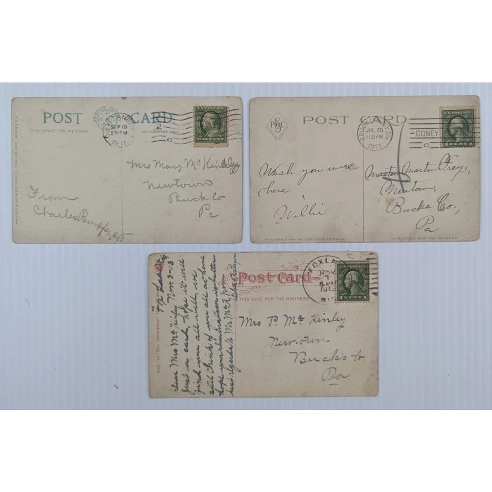 Antique Postcard Picture Card Ephemera Buildings Assorted Lot of 7